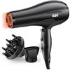 YASHE Asciugacapelli Professionale YASHE HD-8009BF 2400 W asciugacapelli ionico con diffusore e ugello