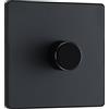 PCDMG81B-01 BG Electric, interruttore dimmer intelligente a parete singola, 2 vie, piastra frontale senza viti, Evolve, grigio opaco, 200 W, PCDMG81B