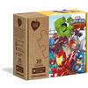 Clementoni - 24775 - Puzzle Play For Future - Marvel Super Hero - 2x20 pezzi - materiali 100% riciclati - Made in Italy, puzzle bambini 3 anni+