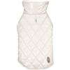 Record - Cappottino Impermeabile Gabrielle per Cani, Elegante con Interno in Felpa e Finish Lucido, Chiusura a Strappo, Foro Guinzaglio. Protegge da Pioggia e Freddo, Massimo Comfort | Cipria, 3XL
