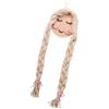 Milageto Supporto per fascia per capelli, fiocchi per capelli, decorazione da appendere alla parete, per ragazze, fermagli per capelli, per dei, Beige
