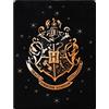 sarcia.eu Coperta/Copriletto in Pile Nero 120 x 150 cm HOGWART Harry Potter, Oeko-Tex