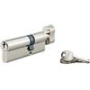 Thirard Cilindro europeo per serratura a pomolo SA 30Bx50mm, anti estrazione, nichel, 3 chiavi - THIRARD