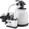 Intex 26676 - Pompa Filtro a Sabbia Krystal Clear con Generatore Salino di Cloro Saltwater System Integrato, Flusso d'Acqua 7900 L/h, Flusso di Sistema 6000 L/h, per piscine con massimo 32200 L