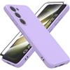 HHUIWIND Cover Compatibile con Samsung Galaxy S23 5G (6,1") e Vetro Temperato,Custodia Samsung Galaxy S23 5G Morbido Silicone Liquida TPU Protettivo Ultra Slim Case - Viola