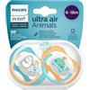 PHILIPS SpA Avent 2 Succhietti Ultra Air Aninmals 6-18 mesi