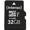 Intenso Premium Scheda di memoria MicroSDHC da 32 GB (con Adattatore SD), Class 10 UHS-I