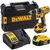 DeWalt Trapano avvitatatore a percussione DeWalt 18 V con 2 batterie e accessori
