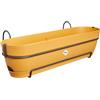 Elho Vibia Campana Trough Allin1 70 - Fioriera per Balcone - Ø 70.4 x H 17.7 cm - Giallo/Honey Yellow