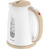CONCEPT Hausgeräte RK2331 - Bollitore elettrico in plastica senza fili, 3D, design moderno, disponibile in 6 colori, 1,7 l, 2200 W, colore: Beige