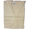 Bassetti Time Accappatoio Spugna con Cappuccio Uomo Donna da 360 gr/mq, Beige, XXL