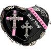 ZLMuMulin Borsa a Tracolla Gotica borchiata, Stile Donna, Nero
