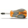 Beta 1292N 6X30 - Giravite per viti con impronta a croce Phillips tipo cortissimo cromati punta nera