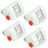 SPARES2GO Cartucce per Filtro Anti-Calcare compatibile con Tefal Fasteo Liberty Easy Steam ferro da Stiro a Vapore (Confezione da 4)