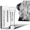 Generisch Natural Silver Gray Hair Dye Cream, colore per capelli grigio argento, crema colorante per tutti i tipi di capelli (1P, 100G)