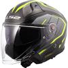 Ls2 Casco Moto Jet LS2 OF603 INFINITY 2 CARBON URUS Fluo Giallo