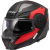 Ls2 Casco Moto Modulare P/J LS2 FF902 SCOPE II DURIA Nero Rosso