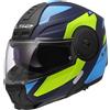 Ls2 Casco Moto Modulare P/J LS2 FF902 SCOPE II DURIA Blue Giallo