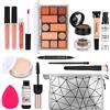 Fenshine,Set di trucco professionale tutto in uno, kit per trucco cosmetico con borsa portaoggetti portatile da viaggio, palette di ombretti, lucidalabbra, per adolescenti e adulti (13 pezzi)
