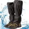 SQAQS Ghette Impermeabili Trekking per Donne e Uomini Coprigambe da Gamba Traspiranti, 200D Oxford Impermeabili Ghette Neve, Ghette da Neve Impermeabili per Esterno, Alpinismo, Caccia (nero)