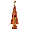 PALAIS ROYAL Abete Albero di Natale 43cm Resina Rosso Decorazione Natalizia