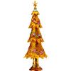 PALAIS ROYAL Abete Albero di Natale 43cm Resina Oro Decorazione Natalizia