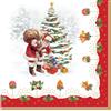 EASY LIFE Nostaligc Christmas Time Set 20 Tovaglioli di Carta 33x33cm Tavola di Natale