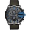 Diesel Chief Series orologio da uomo, movimento cronografo con cinturino in silicone, acciaio inossidabile o pelle