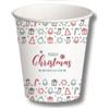 50 Bicchierini Di Carta Da 75ml Fantasia Christmas Candy - Perfetti Per Il Caffè!