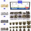 Glarks 150 Pz Bronzo Spike Rivet, 6mm 7mm 8mm 9mm 10mm 12mm Piramide Rapid Rivet Studs Quadrato Punk Spikes Decorazione artigianale in pelle per abbigliamento Cinture Borse Scarpe