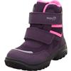 Superfit Snowcat, Stivali da Neve Bimba 0-24, Viola Rosa 8500, 19 EU Larga
