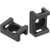 Debflex 709568 - Confezione da 10 fermatenda per collana, lunghezza 9 mm, colore: Nero
