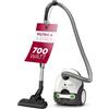 Bomann® aspirapolvere con filo, aspirapolvere, con sacco e sistema filtro 5 livelli - tubo telescopico in acciaio, spazzola pavimenti e bocchetta, 700 W, BS 9019 CB N bianco