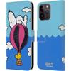 Head Case Designs Licenza Ufficiale Peanuts Snoopy & Woodstock Palloncini metà E Risate Custodia Cover in Pelle a Portafoglio Compatibile con Apple iPhone 15 PRO Max