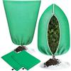 Annyswit 2 Pezzi Cappuccio Protezione Piante Invernale, Tessuto Non Tessuto 70 g/m² 80x120 cm, Antigelo e Antivento con Cerniera e Cordoncino, Protezione per Piante in Vaso, Palme e Olivi