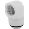 Corsair Connettore a 90° ruotabile, paccco doppio, bianco