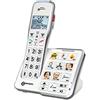 Geemarc Amplidect 595 Photo - Telefono Fisso Amplificato con Funzione di Chiamata d'Emergenza, Suoneria Potente e Tasti Fotografici per Anziani - Ipoacusia da Moderata a Grave - Versione IT