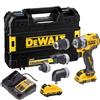 DEWALT Trapano avvitatore multitesta DeWalt DCD703L2T-QW XR 12 V 3 Ah