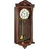 Hermle Orologio da Parete, Metallo Legno, Marrone, 67cm x 29cm x 14,5cm