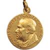 I G J Medaglia del Santo Papa Giovanni Paolo II° (Papa Wojtyla) In Argento Massiccio 925 Placcato Oro - Le Medaglie dei Santi Patroni