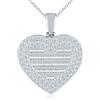 MICMIF Argento 925 Collana Donna Foto Medaglione Zirconi Cuore Ciondolo Portafoto Personalizzata, Collana Locket Brillante Apribile per 1 Foto, Catena 45+5cm Gioielli per Fidanzata Mamma