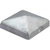 Alberts GAH-Alberts 216689 Copripalo per pali in legno, Acciaio, 100 x 100 mm / 1 pz