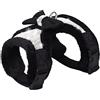 FUNAT Cinghie Toraciche in Peluche per Cani, Cinghia per Cani Invernali Rhinestone, Gilet Bow Harness per Cani di piccola taglia media
