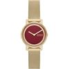 Skagen Signatur Lille Orologio da donna, Movimento al quarzo a due lancette in tonalità oro con cinturino in acciaio inossidabile o in pelle, 30 mm, Tono oro e marrone