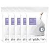simplehuman Code R Müllbeutel, 10 l, con zug, 100 pezzi, bianco