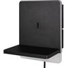 Trio Leuchten LED Wandleuchte Fairfield 248670132, Metall Schwarz matt, 9 Watt LED, induktives Ladefeld, USB Ladebuchse, dimmbar
