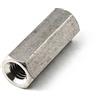 Flomore Dado di accoppiamento esagonale lungo M4 x 7 x 15 in acciaio inossidabile 304 dado di accoppiamento per asta rotonda (confezione da 30)