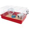 Ferplast CRICETI 9 gabbia per criceti e topolini colorata, con accessori, 46 x 29,5 x h 23 cm Bianco