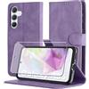 Byvuwiay Cover per Samsung Galaxy A35 5G, Slot per Schede, Chiusura Magnetica, Premium PU Pelle Portafoglio Custodia per Samsung Galaxy A35 5G, Viola