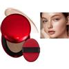 SONGVISON Fondotinta Super Fit Cushion Texture leggera, finitura semi-opaca Copertura costruibile per 72 ore.impermeabile, trucco trasparente Red+Shell+Air si concentra sul mantenimento di un'ottima copertura